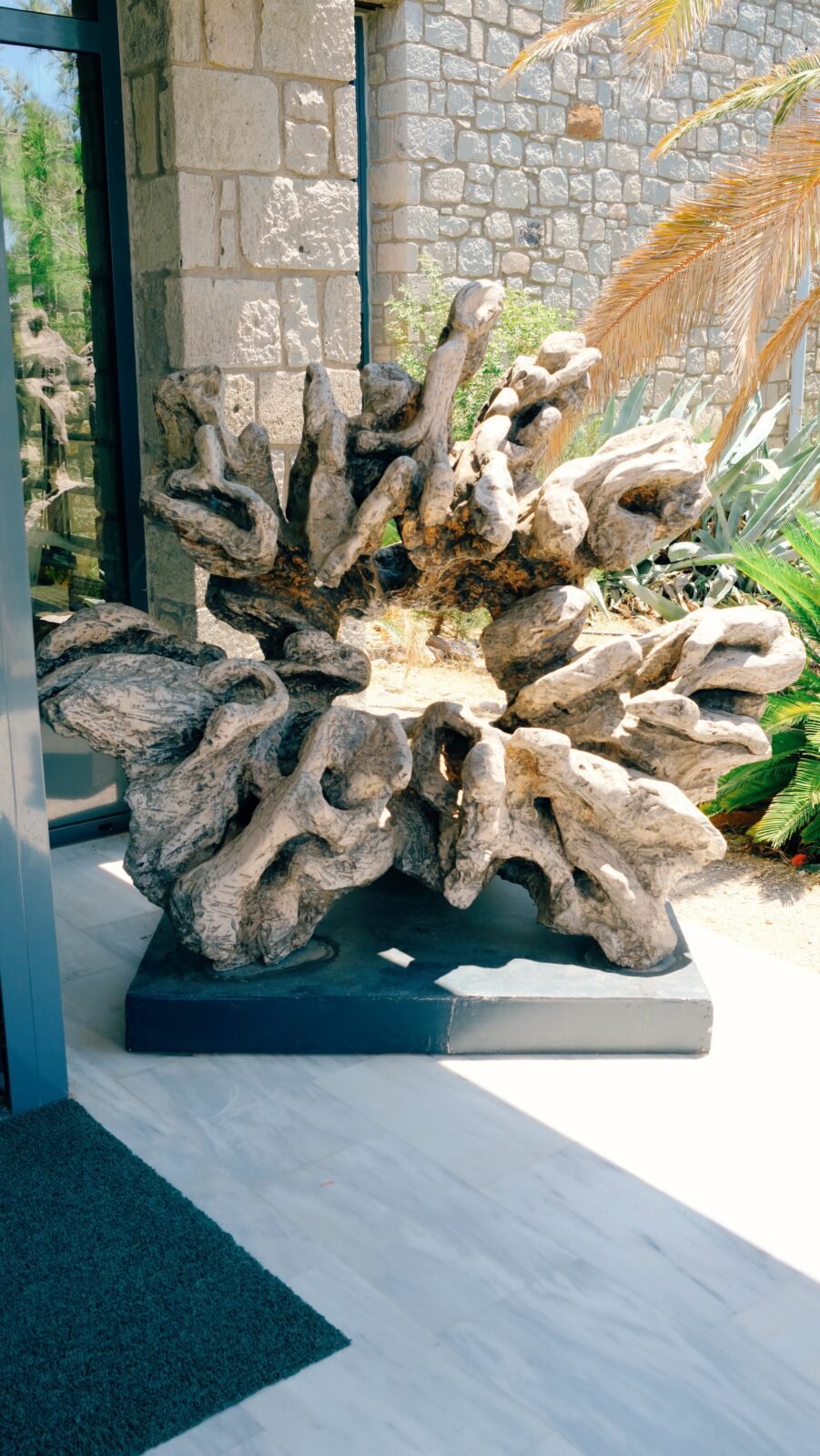 Outdoor museum at the Petrified Forest of Sigri, Lesvos, Greece.